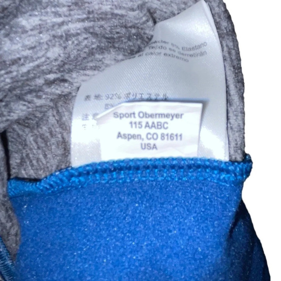 Obermeyer BAKER Popover Ski Boys Size XL Blue Gray 1/4 Zip Pullover Shirt KIDS - Picture 8 of 9